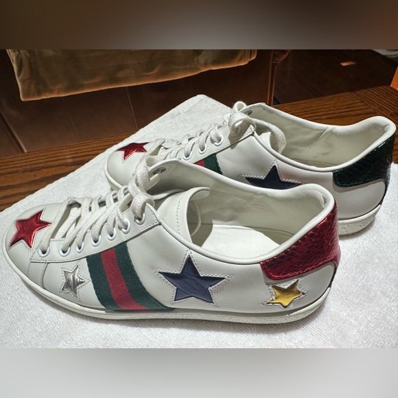 GUCCI ACE TRAINERS w/ STARS SZ 36.5 GREAT CONDITION - Picture 7 of 13